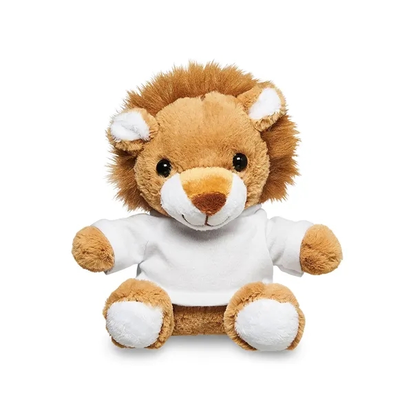 Adorable tan plush lion available in your choice of 9 t-shirt... from ASI 79530 Prime Line