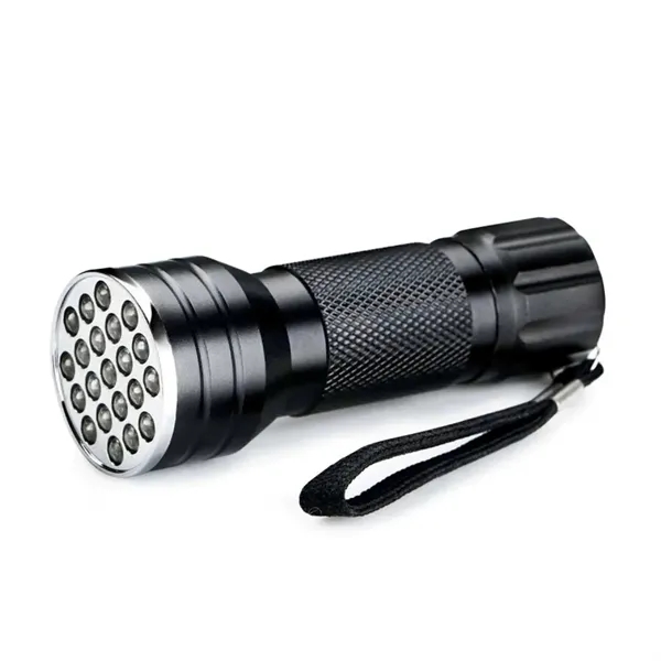 Aluminum alloy mini portable 21 LED flashlight with laser engraving on... from ASI 37218 Athena Promo (tm)