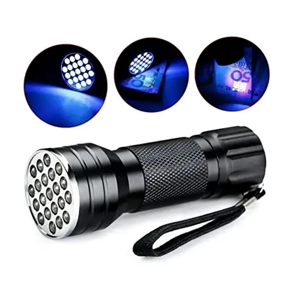 Aluminum alloy mini portable 21 LED flashlight with laser engraving on... from ASI 37218 Athena Promo (tm)