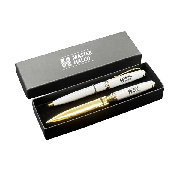 Double pen box with Achilles a ballpoint pen and either a... from ASI 68190 Lungsal / Lungsal