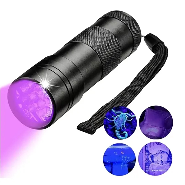 Aluminum alloy mini portable 12 LED flashlight with laser engraving on... from ASI 37218 Athena Promo (tm)