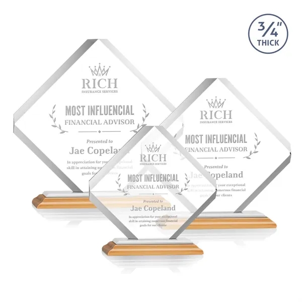 The majestic Toulon Award on Bamboo Base is a brilliant diamond-shaped... from ASI 84592 St Regis Group / St Regis