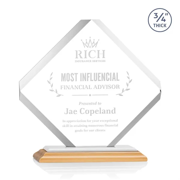 The majestic Toulon Award on Bamboo Base is a brilliant diamond-shaped... from ASI 84592 St Regis Group / St Regis