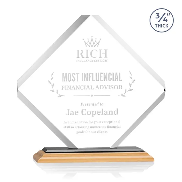 The majestic Toulon Award on Bamboo Base is a brilliant diamond-shaped... from ASI 84592 St Regis Group / St Regis