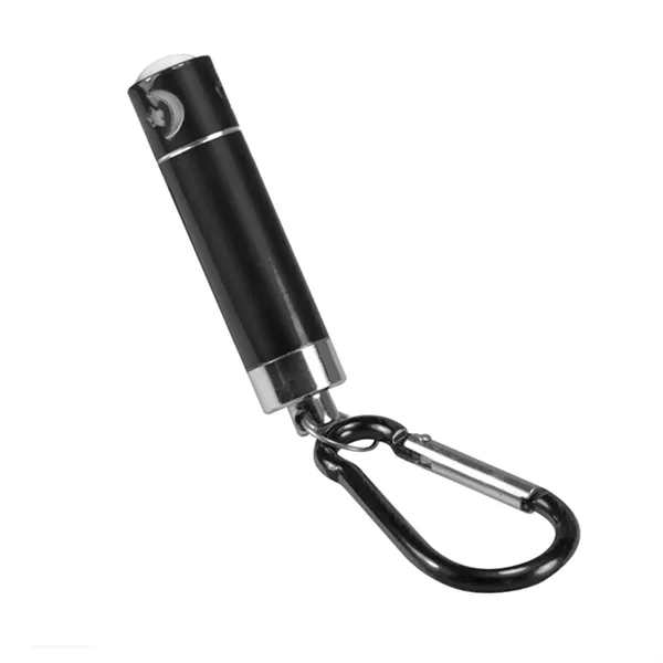 Mini flashlight with carabiner and laser engraving on 1 location... from ASI 37218 Athena Promo (tm)