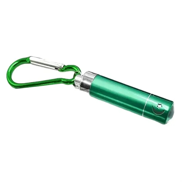 Mini flashlight with carabiner and laser engraving on 1 location... from ASI 37218 Athena Promo (tm)
