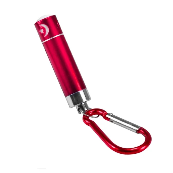Mini flashlight with carabiner and laser engraving on 1 location... from ASI 37218 Athena Promo (tm)