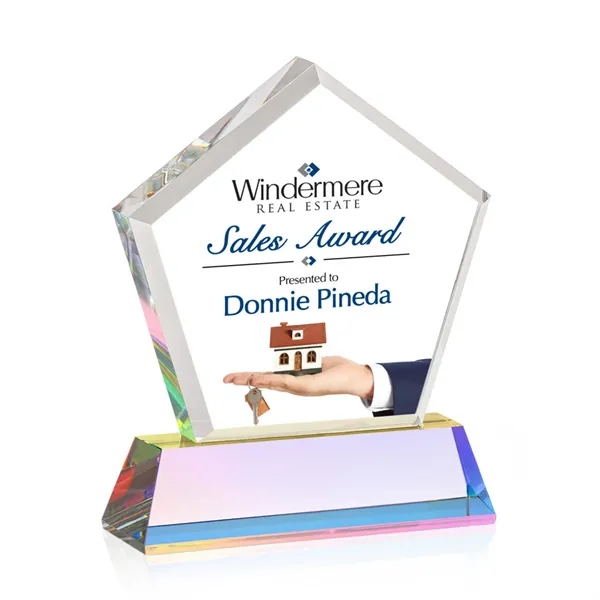 The Genosee VividPrint™ Award is a sparkling faceted extra-thick Optical Crystal... from ASI 84592 St Regis Group / St Regis