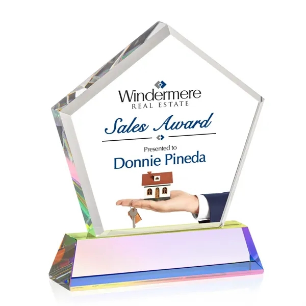 The Genosee VividPrint™ Award is a sparkling faceted extra-thick Optical Crystal... from ASI 84592 St Regis Group / St Regis