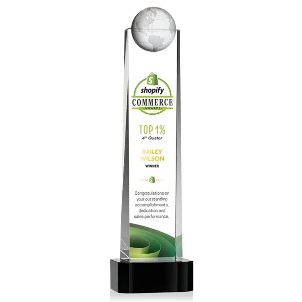 Sherbourne Globe VividPrint™ Award - Black... from ASI 84592 St Regis Group / St Regis