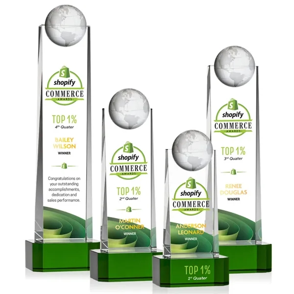 Sherbourne Globe VividPrint™ Award - Green... from ASI 84592 St Regis Group / St Regis