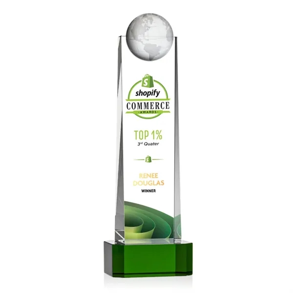 Sherbourne Globe VividPrint™ Award - Green... from ASI 84592 St Regis Group / St Regis