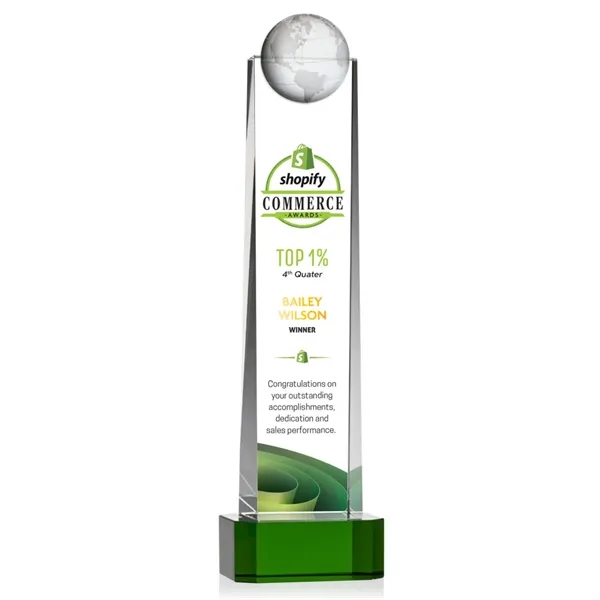 Sherbourne Globe VividPrint™ Award - Green... from ASI 84592 St Regis Group / St Regis