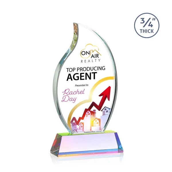 The Croydon VividPrint™ award features an elegant 3/4" thick Starfire Crystal... from ASI 84592 St Regis Group / St Regis