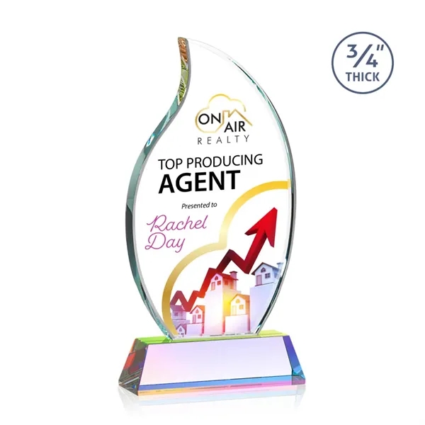 The Croydon VividPrint™ award features an elegant 3/4" thick Starfire Crystal... from ASI 84592 St Regis Group / St Regis