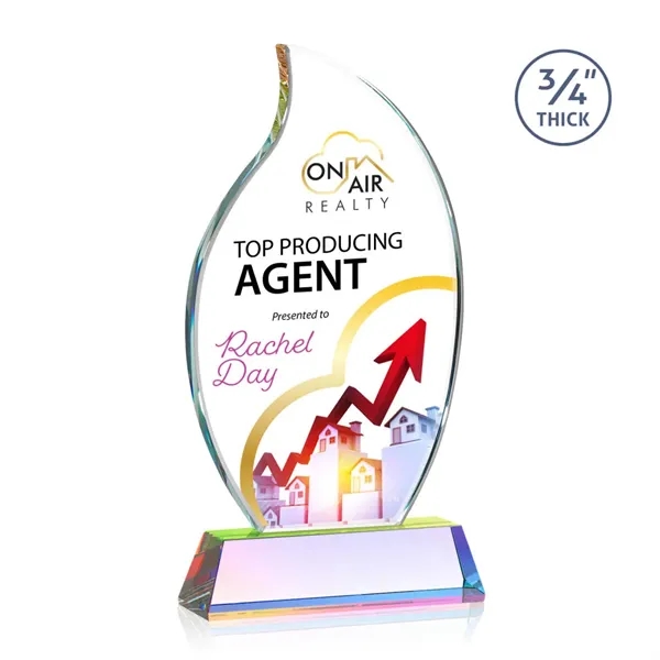 The Croydon VividPrint™ award features an elegant 3/4" thick Starfire Crystal... from ASI 84592 St Regis Group / St Regis