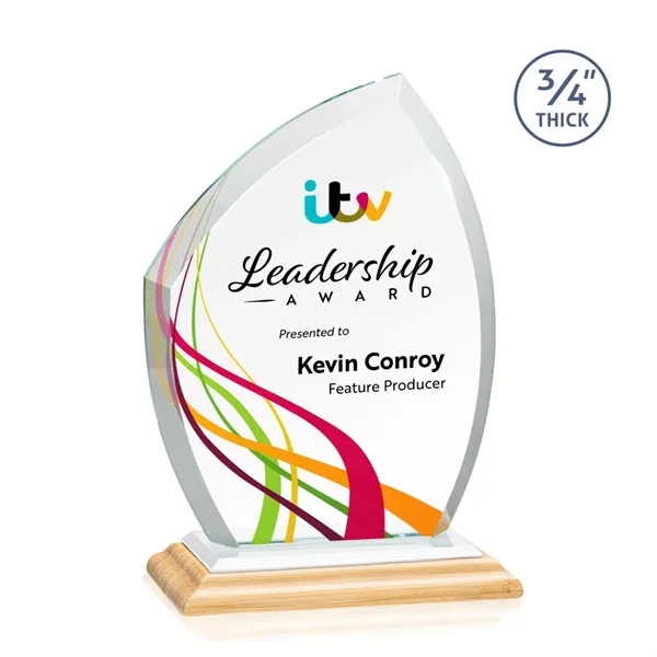 Daltry VividPrint™ Award on Bamboo Base - White... from ASI 84592 St Regis Group / St Regis