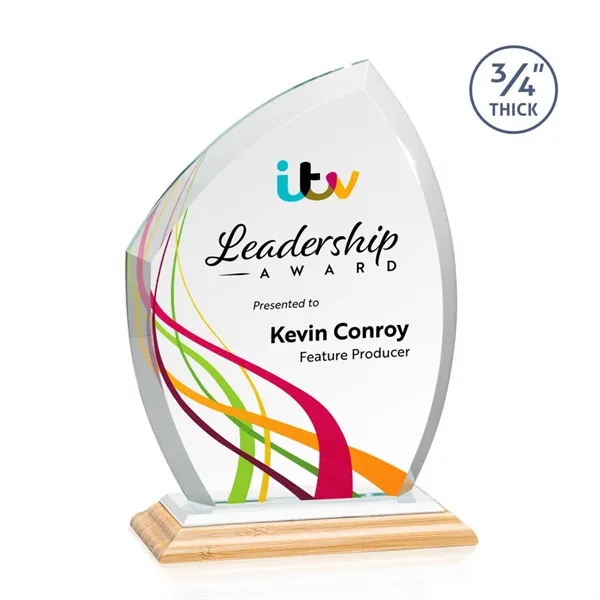 Daltry VividPrint™ Award on Bamboo Base - White... from ASI 84592 St Regis Group / St Regis