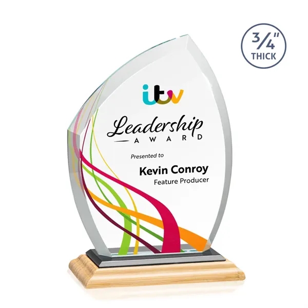 Daltry VividPrint™ Award on Bamboo Base - Black... from ASI 84592 St Regis Group / St Regis