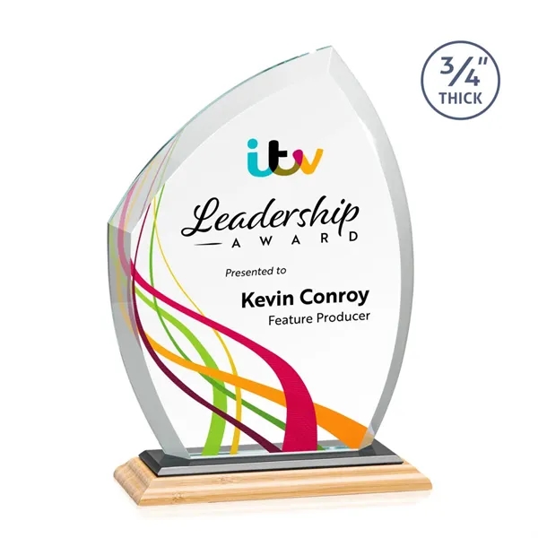 Daltry VividPrint™ Award on Bamboo Base - Black... from ASI 84592 St Regis Group / St Regis