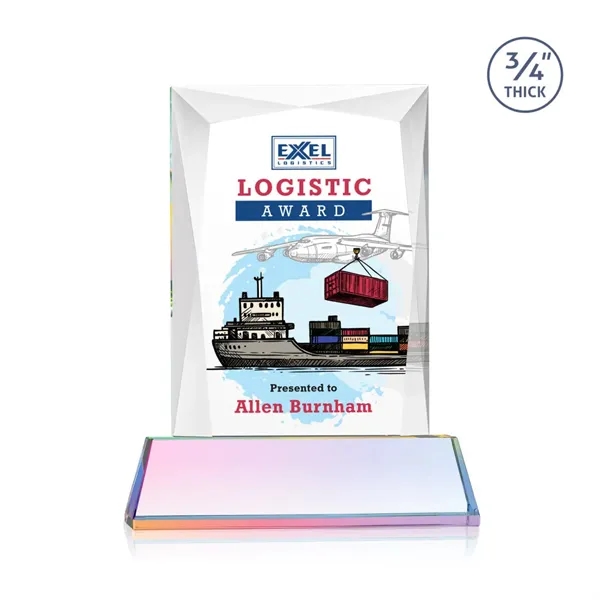 Rectangular shape starfire color VividPrint™ award on a clear or colored... from ASI 84592 St Regis Group / St Regis