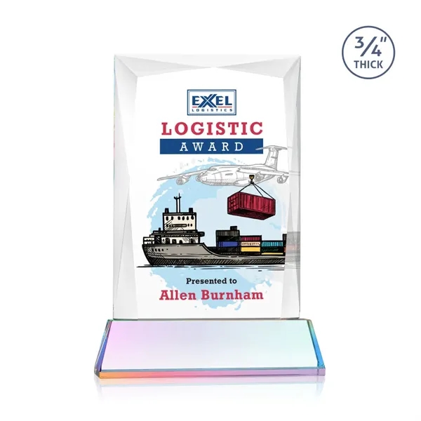 Rectangular shape starfire color VividPrint™ award on a clear or colored... from ASI 84592 St Regis Group / St Regis