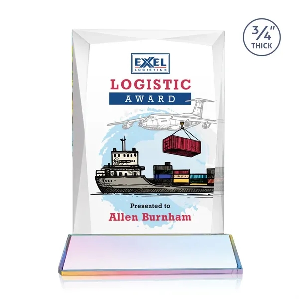 Rectangular shape starfire color VividPrint™ award on a clear or colored... from ASI 84592 St Regis Group / St Regis
