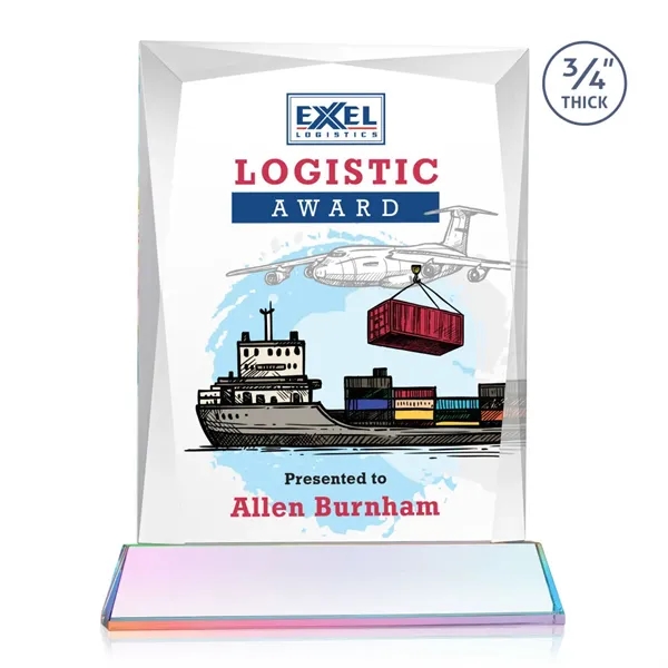 Rectangular shape starfire color VividPrint™ award on a clear or colored... from ASI 84592 St Regis Group / St Regis