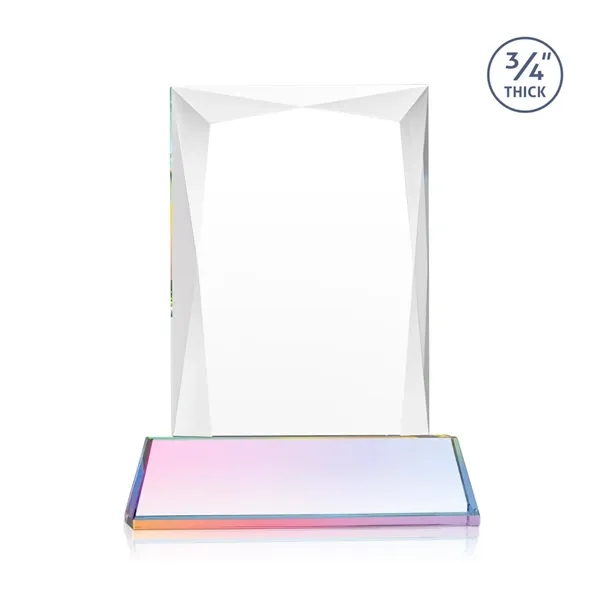 Rectangular shape starfire color award on a clear or colored Newhaven... from ASI 84592 St Regis Group / St Regis