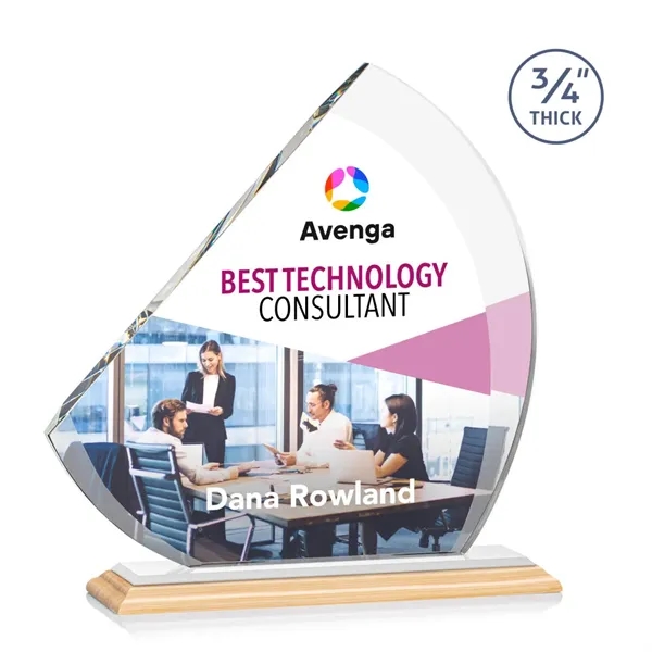 The contemporary Nantucket VividPrint™ Award is made from thick 3/4" Starfire... from ASI 84592 St Regis Group / St Regis