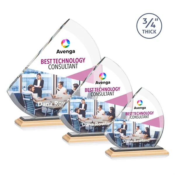 The contemporary Nantucket VividPrint™ Award is made from thick 3/4" Starfire... from ASI 84592 St Regis Group / St Regis