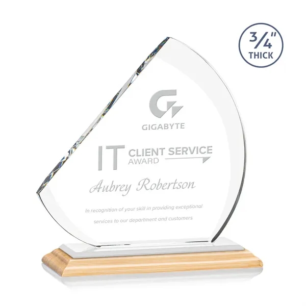 The contemporary Nantucket Award is made from thick 3/4" Starfire Crystal... from ASI 84592 St Regis Group / St Regis