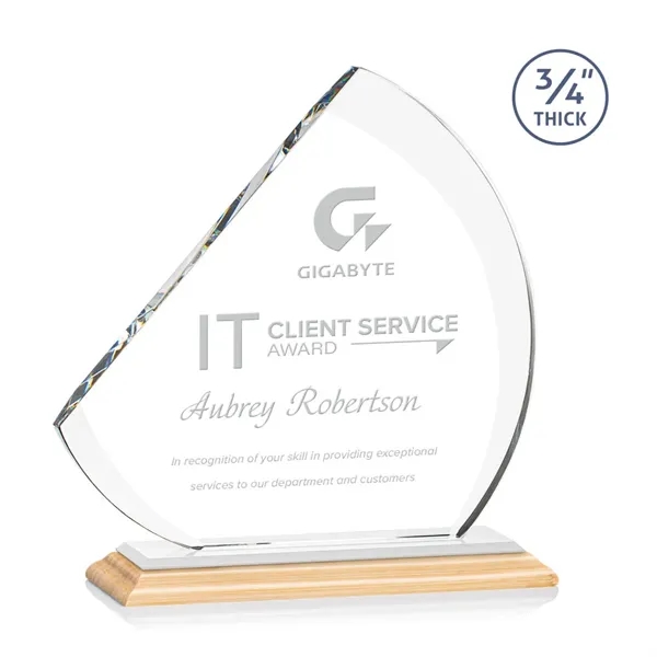 The contemporary Nantucket Award is made from thick 3/4" Starfire Crystal... from ASI 84592 St Regis Group / St Regis