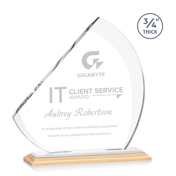 The contemporary Nantucket Award is made from thick 3/4" Starfire Crystal... from ASI 84592 St Regis Group / St Regis