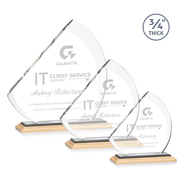The contemporary Nantucket Award is made from thick 3/4" Starfire Crystal... from ASI 84592 St Regis Group / St Regis