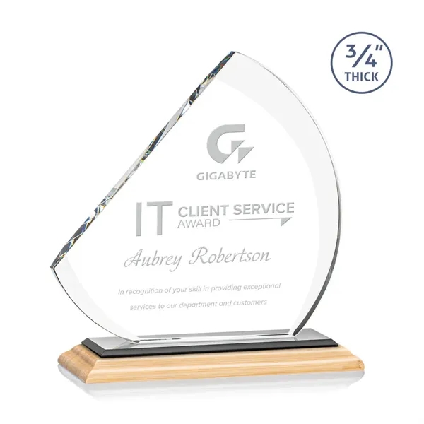 The contemporary Nantucket Award is made from thick 3/4" Starfire Crystal... from ASI 84592 St Regis Group / St Regis