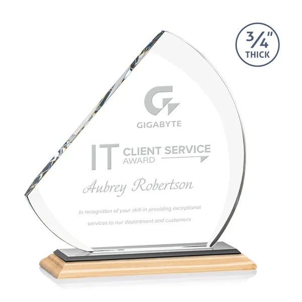 The contemporary Nantucket Award is made from thick 3/4" Starfire Crystal... from ASI 84592 St Regis Group / St Regis