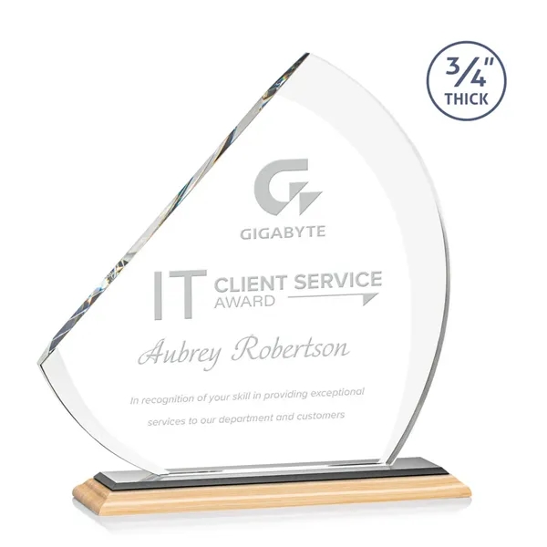 The contemporary Nantucket Award is made from thick 3/4" Starfire Crystal... from ASI 84592 St Regis Group / St Regis