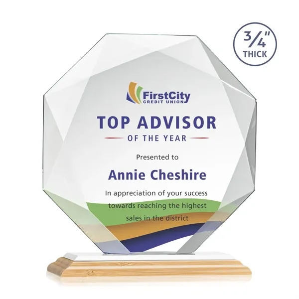 The Bradford VividPrint™ Award is a spectacular Multifaceted **0.75" Thick** Starfire... from ASI 84592 St Regis Group / St Regis