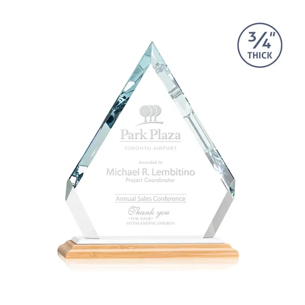 The sparkling Apex Award on Bamboo Base features a **0.75" thick**... from ASI 84592 St Regis Group / St Regis