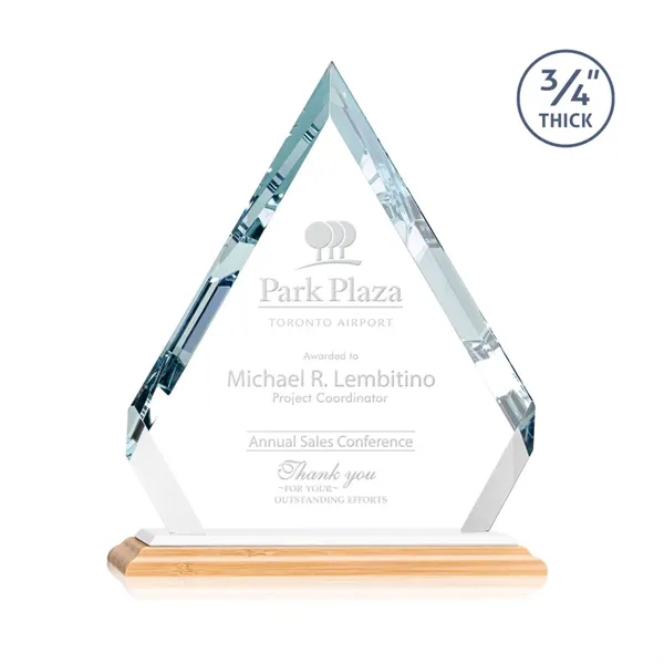 The sparkling Apex Award on Bamboo Base features a **0.75" thick**... from ASI 84592 St Regis Group / St Regis