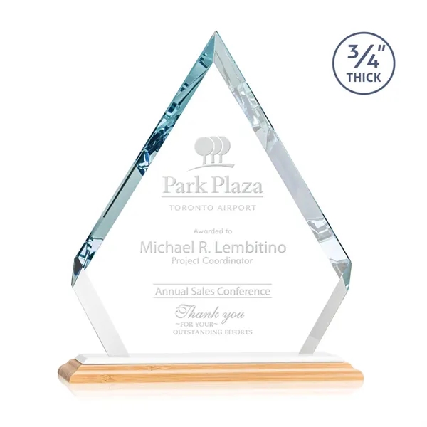 The sparkling Apex Award on Bamboo Base features a **0.75" thick**... from ASI 84592 St Regis Group / St Regis