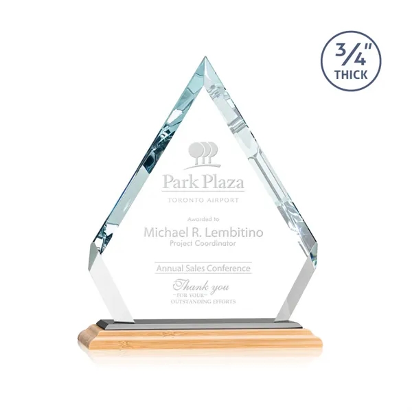 The sparkling Apex Award on Bamboo Base features a **0.75" thick**... from ASI 84592 St Regis Group / St Regis