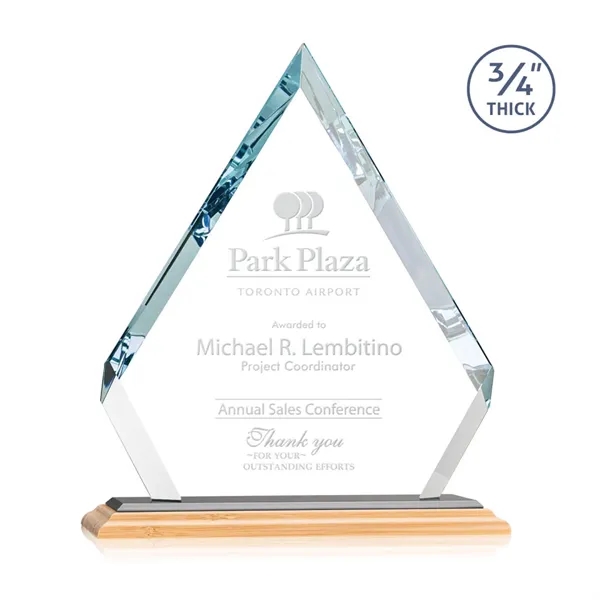The sparkling Apex Award on Bamboo Base features a **0.75" thick**... from ASI 84592 St Regis Group / St Regis