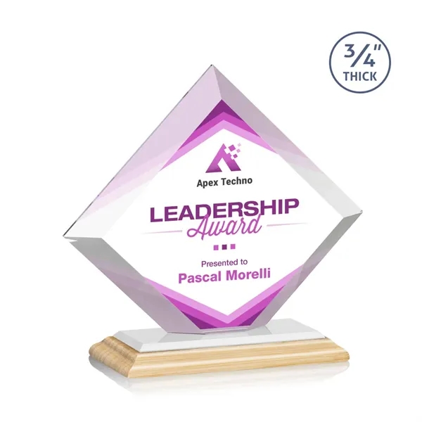 The Belaire VividPrint™ Award in **3/4” thick** Starfire Crystal is an... from ASI 84592 St Regis Group / St Regis