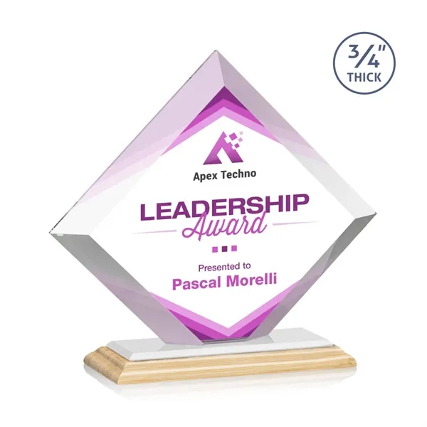 The Belaire VividPrint™ Award in **3/4” thick** Starfire Crystal is an... from ASI 84592 St Regis Group / St Regis