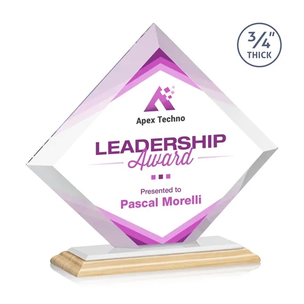 The Belaire VividPrint™ Award in **3/4” thick** Starfire Crystal is an... from ASI 84592 St Regis Group / St Regis