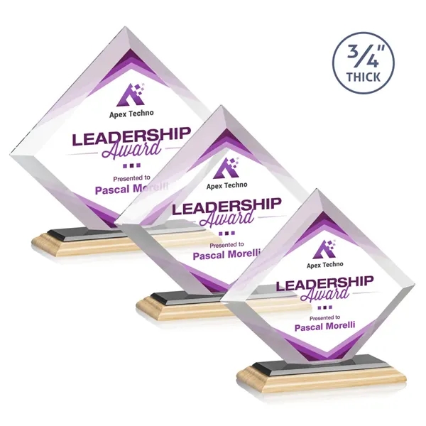 The Belaire VividPrint™ Award in **3/4” thick** Starfire Crystal is an... from ASI 84592 St Regis Group / St Regis