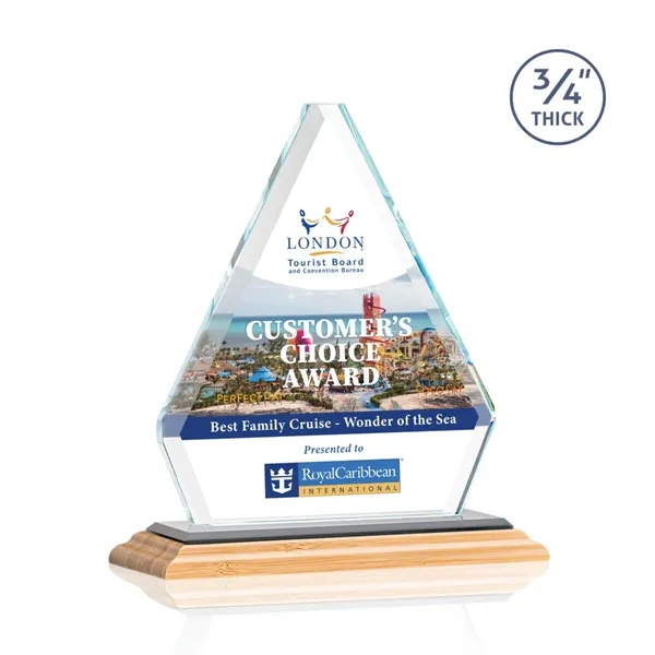Fyreside VividPrint™ Award on Bamboo Base - Black... from ASI 84592 St Regis Group / St Regis