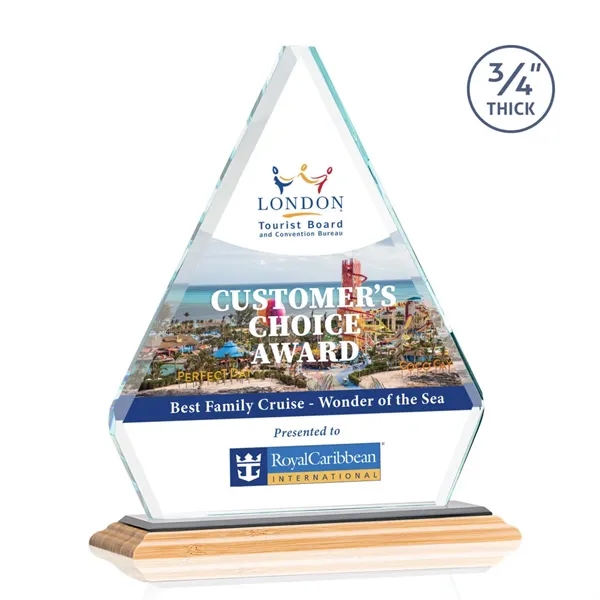 Fyreside VividPrint™ Award on Bamboo Base - Black... from ASI 84592 St Regis Group / St Regis